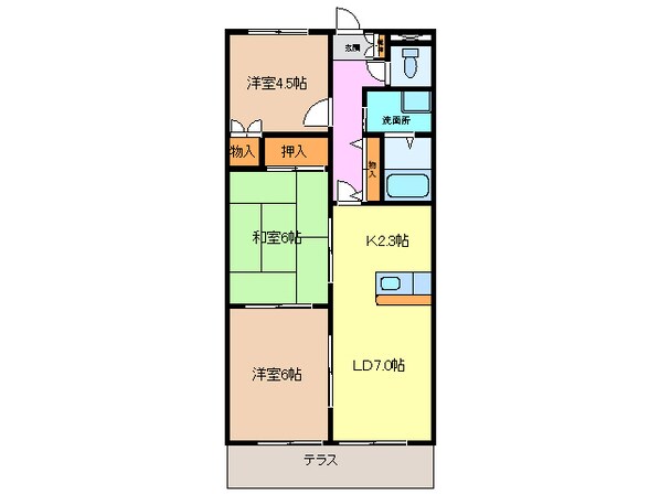 永和駅 徒歩12分 3階の物件間取画像